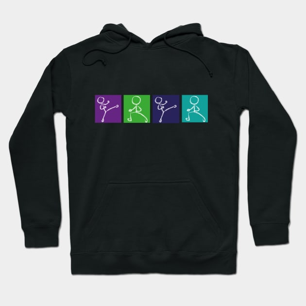 Martial Arts Symbols Hoodie by SpinningKickTKD